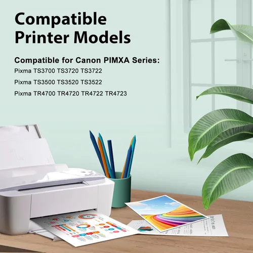 Miniatura 2 de PG-275XL - Cartuchos de tinta negra de repuesto para tinta Canon 275XL, alto rendimiento, paquete de 2 con chip compatible con impresoras Canon