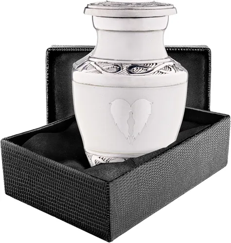 Miniatura 15 de Urna pequeña para cenizas de recuerdo para mujeres y hombres, mini urnas de corazón para cenizas humanas masculinas o femeninas, mini urnas azules