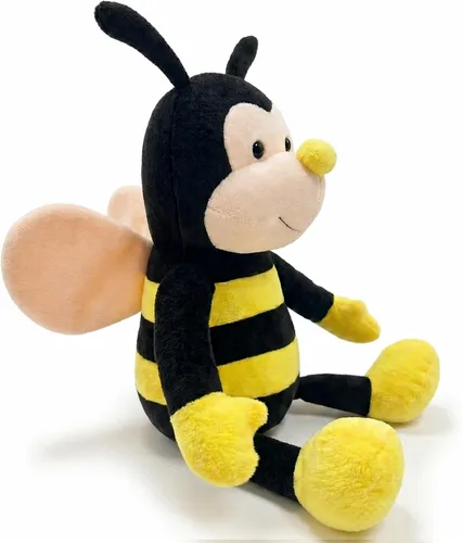 Miniatura 10 de Peluche Nana la abeja con cara sonriente y alas amarillas, abejorro, juguete suave en forma de animal para niños de 12 pulgadas de la cabeza a