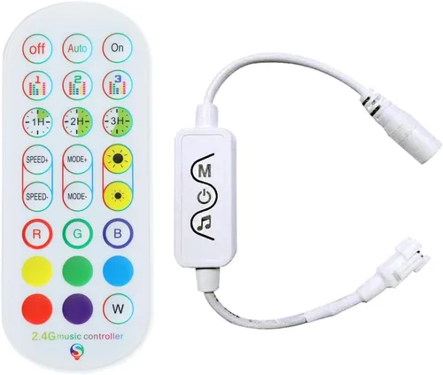 Miniatura 4 de WS2812B WS2811 WS2813 WS2815 1903 16703 Controlador de tira LED para módulo LED, conector JST de 3 pines 1 a 2 Bluetooth/Música APP/Control remoto