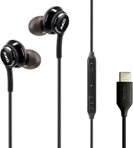 Miniatura 2 de Auriculares con cable AKG de Samsung Originales tipo USB C con control remoto y micrófono para Galaxy A53 5G, S22, S21 FE, S20 Ultra, Note 10, Note
