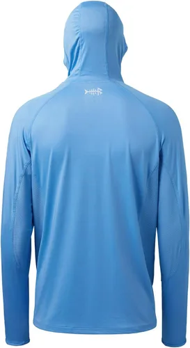 Miniatura 3 de BASSDASH UPF 50+ - Camisa de pesca de manga larga para hombre con máscara UV cuello polaina sudadera con capucha
