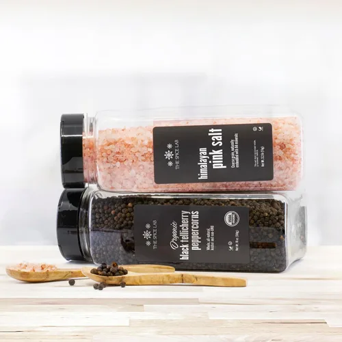 Miniatura 6 de The Spice Lab Paquete de regalo de combinación de sal rosada del Himalaya y pimienta (sal gruesa + bolsas de pimienta)