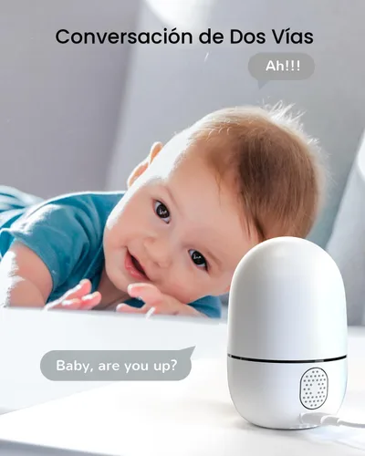 Miniatura 6 de virtavo Cámara WiFi de Seguridad XD1 para Interiores, No Requiere Suscripción, Monitor de Bebé y Cámara para Mascotas PTZ de Lente Dual 360°