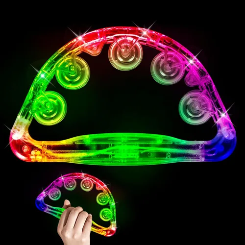 Panderetas iluminadas para adultos, juguetes sensoriales para niños con autismo, regalos musicales y juguetes de karaoke para niños con necesidades