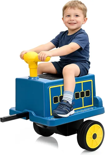 GarveeLife Carruaje sin rieles de 2 plazas, espacio de almacenamiento, música, 2 velocidades, coche eléctrico para niños pequeños a partir de 3