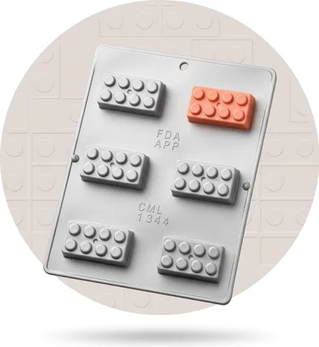 Miniatura 5 de Building Block Pieces Chocolate Candy Mold 1344