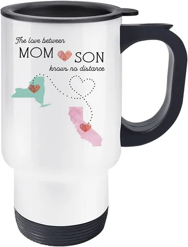 Miniatura 7 de Taza de café personalizable de larga distancia, cita personalizada, estados y países, regalo de relación, mejores amigos, regalos para mamá, mamá e