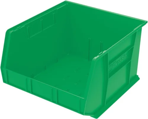 Miniatura 19 de Akro-Mils AkroBin Caja de almacenamiento de plástico apilable, 18 x 16 x 11 pulgadas, 3 unidades Transparente