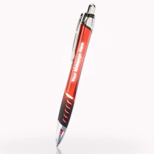 Miniatura 9 de 5 bolígrafos de metal grabados con láser personalizados con grabado iluminado y agarre. Disponible en 5 colores - Personalización gratuita - Haz