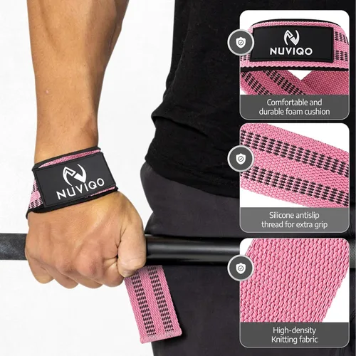 Miniatura 5 de Set de 9 accesorios para gimnasio con almohadilla para pesas con 2 correas de seguridad - 2 correas de tobillo para máquina de cable - 2 correas