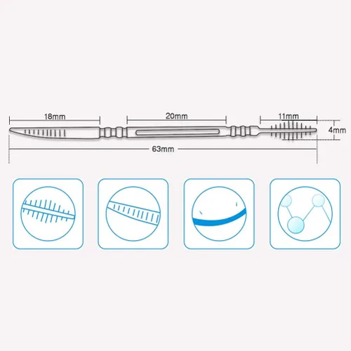 Miniatura 6 de FOMIYES Palillos de dientes de doble cabeza, 1060 palillos de dientes desechables para limpieza de dientes, palillos de hilo dental suave, palillos