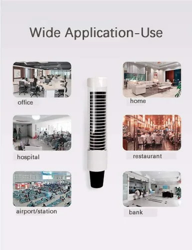 Miniatura 5 de Portavasos desechable grande montado en la pared, dispensador de tazas, organizador de vasos de papel o plástico, incluye imán para fijar