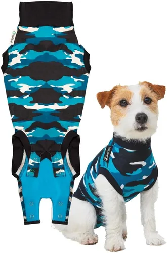 Miniatura 17 de Traje de recuperación Suitical para perros, de color negro, XXS, Negro