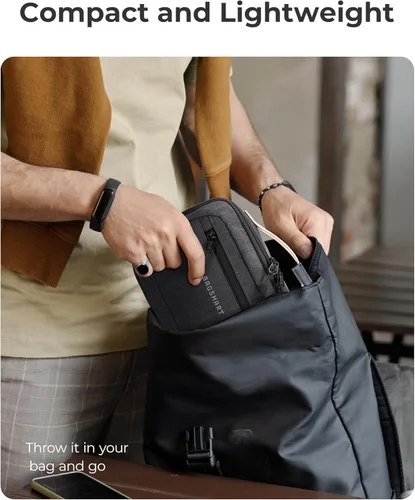 Miniatura 6 de BAGSMART Organizador de artículos electrónicos, estuche de viaje, organizador de cables, bolsa de cables de viaje para accesorios tecnológicos