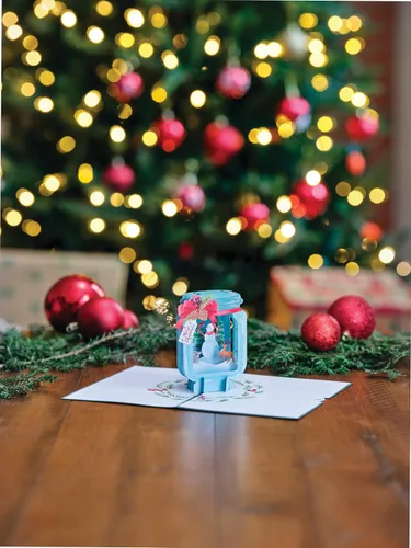 Miniatura 6 de Lovepop Tarro navideño – Tarjeta de Navidad emergente – Tarjeta de felicitación festiva 3D hecha a mano – Saludo especial de invierno conmovedor, 5