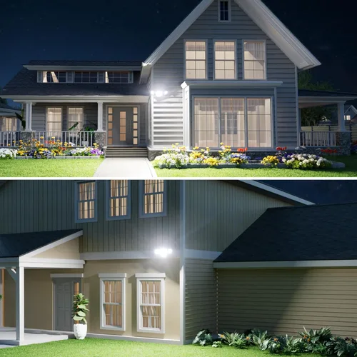 Miniatura 8 de Onforu 70W Luz de inundación LED del atardecer al amanecer, 7000LM Iluminación exterior de seguridad blanca, Luminaria IP65 impermeable al aire
