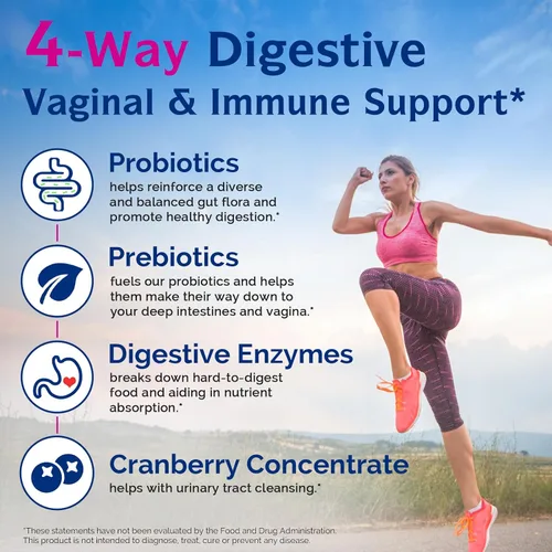 Miniatura 5 de Innate Vitality Paquete de cápsulas de probióticos y cafeína para mujer, suplementos dietéticos sin OMG, cápsulas veganas