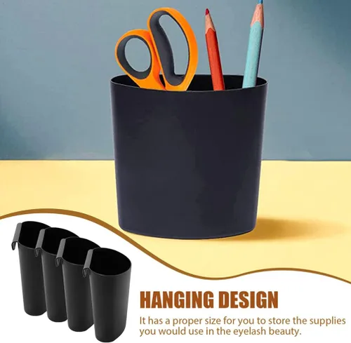 Miniatura 9 de NUOBESTY Portavasos colgantes, 4 unidades, cesta de carretilla, carrito rodante, cubos colgantes, contenedores colgantes para plantas, contenedores