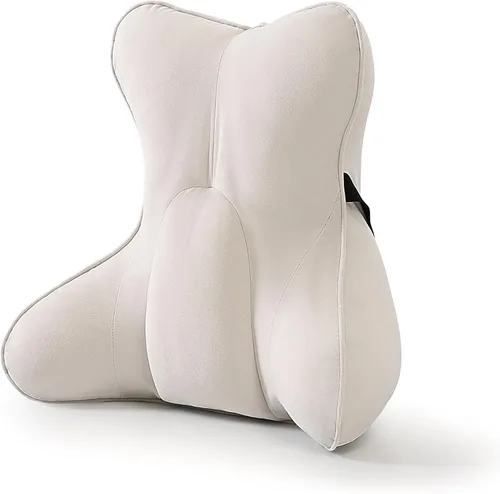 Miniatura 13 de Almohada de apoyo lumbar para alivio del dolor de espalda baja – Cojín lumbar ergonómico multifuncional, almohada de lectura para silla de oficina