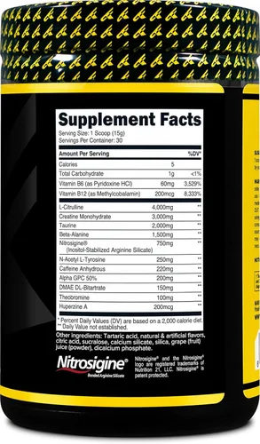 Miniatura 4 de Primaforce Polvo complejo pre-entrenamiento (uva, 30 porciones) - Suplemento de fitness para mejorar la rutina de entrenamiento, 15.45 oz