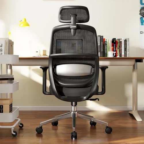 Miniatura 3 de Silla de oficina ergonómica, sillas de escritorio de oficina en casa, silla de escritorio con respaldo alto 3D, cómoda silla de computadora y silla