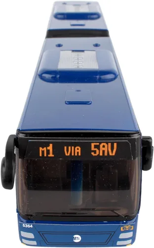 Miniatura 6 de Daron MTA Autobús de la Ciudad de Nueva York 16" Autobús Articulado RT8571 Juguete, Azul, Marrón