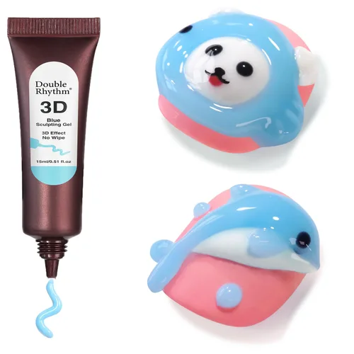 Miniatura 13 de Double Rhythm Gel de Uñas 3D de 0.5 Oz, Gel de Arte para Uñas, Gel de Escultura Sin Limpieza, Esmalte en Gel para Diseños de Uñas, Arte de Uñas DIY