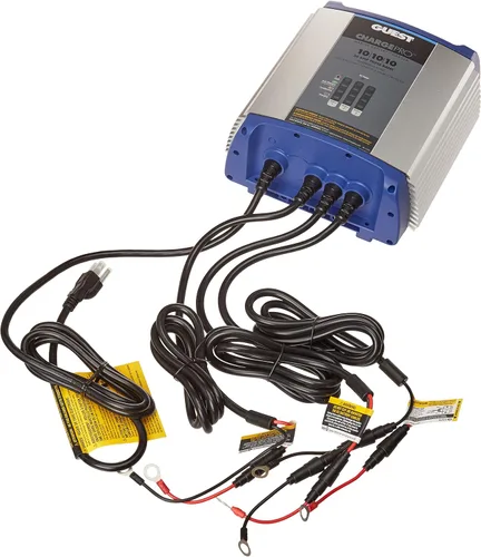 Miniatura 8 de Guest 2707A Guest - Cargador de batería a bordo 8A/12V, 2 bancos, entrada de 120 V
