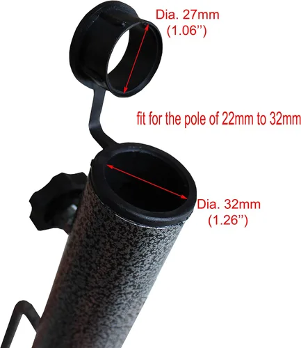 Miniatura 4 de AMMSUN Adjustable Portable Umbrella Base, Upgraded Heavy Duty Metal Holder-Stand-Sand Grass Auger,for Flag, Umbrella, Fishing Rod, Outdoor Park