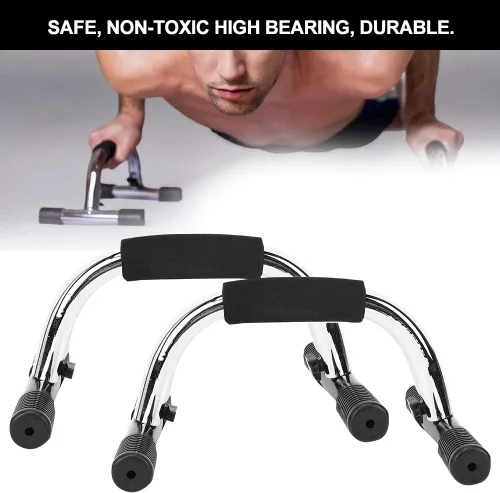 Miniatura 6 de OUKENS Barras de empuje, equipo de calistenia, asas de empuje para piso, con mango de estructura resistente antideslizante, barras de fitness