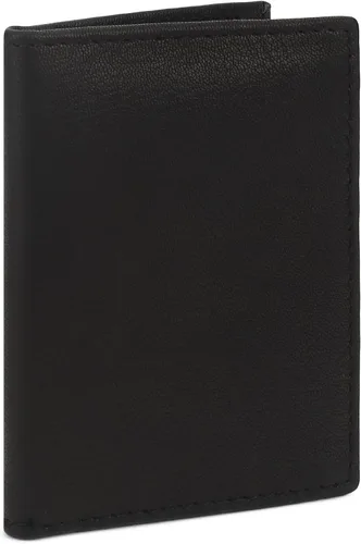 Miniatura 3 de Leatherboss - Cartera delgada y plegable de piel auténtica Soporte para tarjeta de crédito, débito, identificación Compacta y elegante