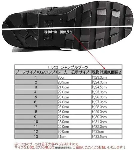 Miniatura 2 de Rothco Gi Type Jungle Boot, 8 " Talla 6, Negro