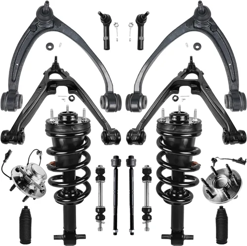 Miniatura 273 de Detroit Axle - Kit de nudillos de dirección delantera izquierda para Ford Edge Lincoln MKX 07-10, cojinete de rueda del lado del conductor, nudillo