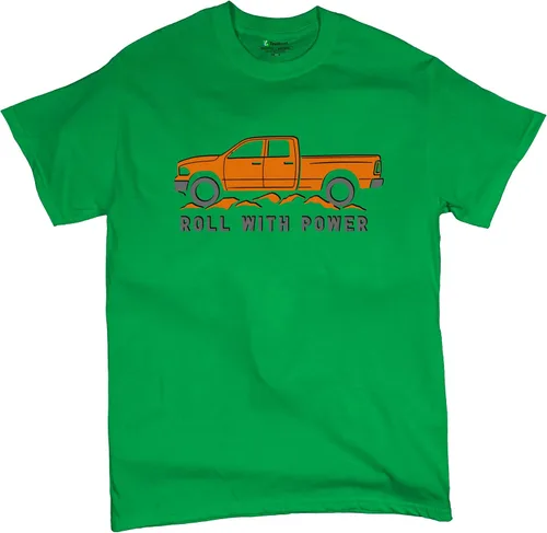Miniatura 64 de Tee Hunt Camisetas gráficas y camisetas sin mangas para hombre Roll with Power Pickup Truck