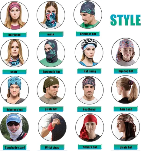 Miniatura 5 de Máscara facial media para polvo, viento, protección solar, sin costuras, tubo 3D, bandana para hombres y mujeres, US123