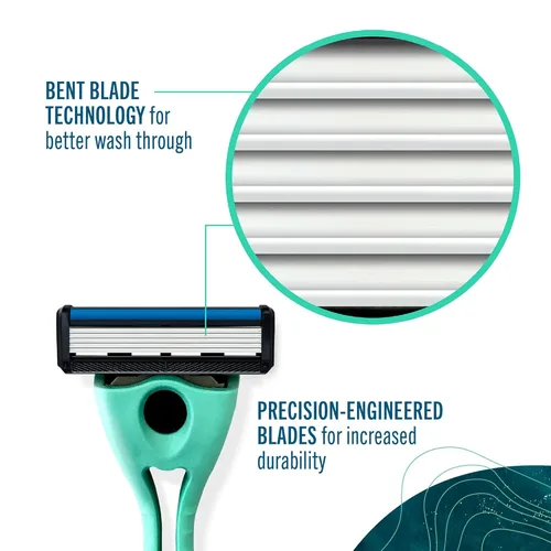 Miniatura 7 de Preserve POPi Shave 5 - Sistema de maquinilla de afeitar fabricado con plástico océano reciclado y cartucho de 5 cuchillas, gris carbón Plástico