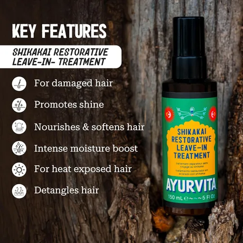 Miniatura 2 de Acondicionador sin enjuague para mujeres y hombres, tratamiento de reparación ayurvédico para cabello seco dañado, acondicionador profundo, spray