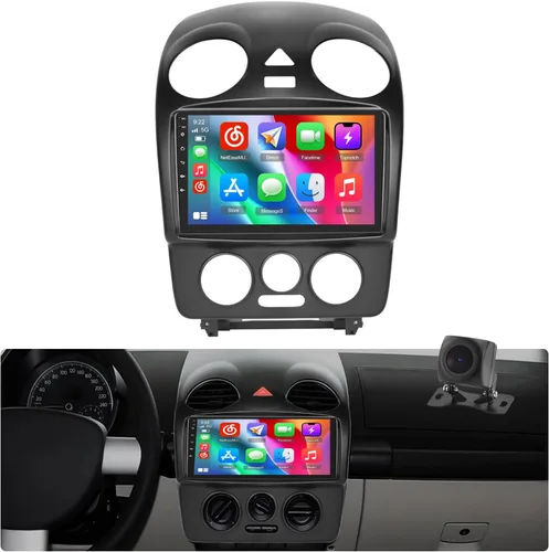 Miniatura 7 de [DSP y EQ] 2G+64G Carplay Radio para VW Volkswagen Beetle 2004-2010, pantalla táctil de 9 pulgadas para VW Beetle Car Stereo Wireless