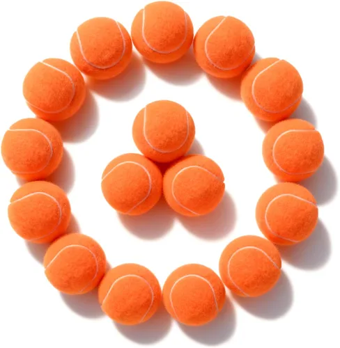 Miniatura 15 de PoyPet Paquete de 16 pelotas de tenis a granel para práctica, entrenamiento y principiantes, ideales para buscar perros, masticar y jugar