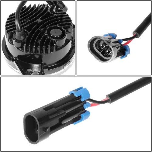 Miniatura 5 de DNA MOTORING FL-HAY-013-CH - Par de luces antiniebla reflectoras con patrón de flores LED completas compatibles con Kenworth T660 08-15, lente