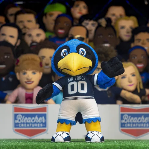 Miniatura 5 de Bleacher Creatures Air Force Falcons The Bird - Figuras de Peluche de mascota de 10 pulgadas, una mascota para jugar o exhibir