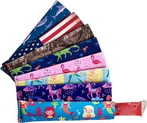 Miniatura 11 de Kooleez - Fundas de neopreno aisladas para paletas de hielo, fundas de neopreno aisladas para congeladores, soportes para paletas para niños