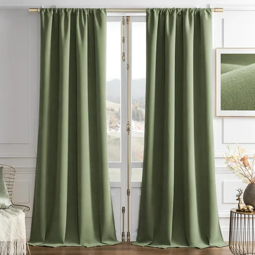Miniatura 28 de Joydeco - Cortinas opacas 100% azul rey, 84 pulgadas, 2 paneles, cortinas de terciopelo azul rey de lujo para dormitorio y sala de estar, cortinas