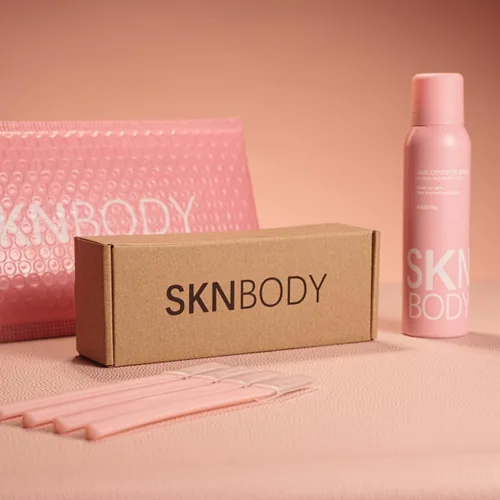 Miniatura 9 de SKNBODY Spray identificador de cabello para afeitado facial y herramienta de dermaplaning con 4 maquinillas de afeitar, spray de dermaplaning 1