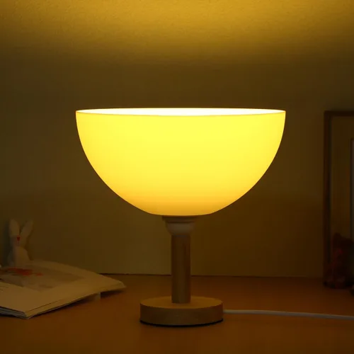 Miniatura 8 de Yardwe 4 piezas de repuesto de pantalla de lámpara de plástico, pantalla de pie de 10 pulgadas, cuenco blanco para lámpara de pie LED antorcha
