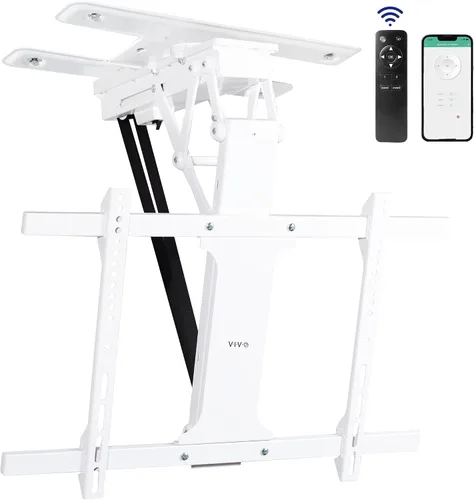 Miniatura 10 de VIVO Soporte eléctrico para TV de techo abatible y giratorio para pantallas de 32 a 70 pulgadas, montaje VESA de techo plano motorizado grande
