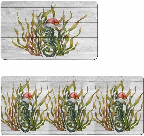 Tapete de baño de Navidad para bañera, antideslizante, de secado rápido y absorbente, tierra de diatomeas, fregadero, dormitorio, cocina, lavable,