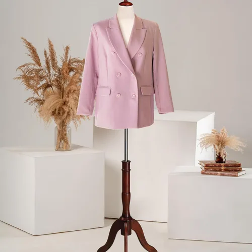 Miniatura 7 de Bonnlo Forma de Vestido Femenino Mejorada, Cuerpo de Maniquí Torso con Soporte de Madera de Caucho Ajustable para Exhibición de Vestidos y Joyas