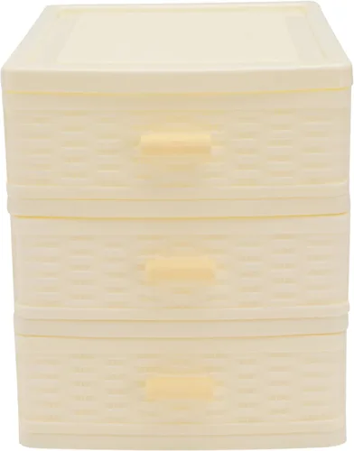 Homoyoyo Caja de almacenamiento multicapa Caja de almacenamiento de plástico Organizador de escritorio Caja de almacenamiento de maquillaje